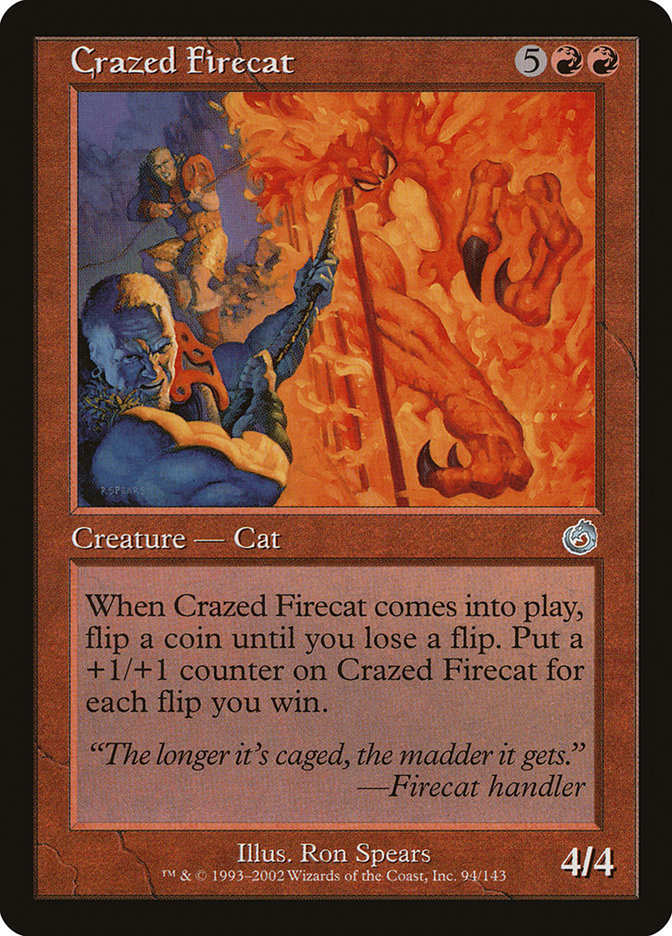 Crazed Firecat [Torment] MTG Single Magic: The Gathering | Red Claw Gaming