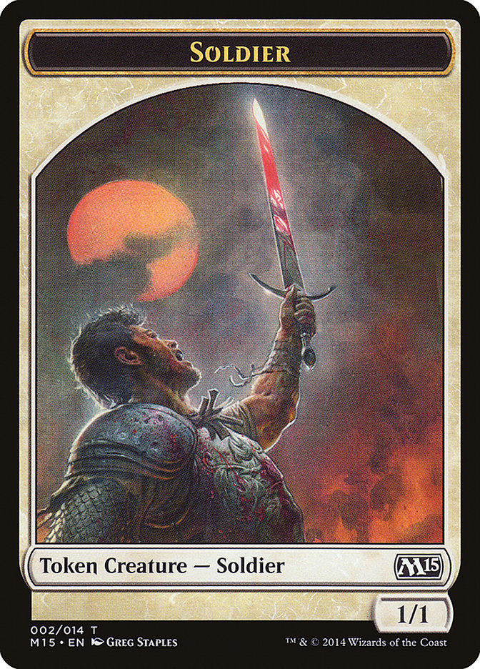Soldier Token [Magic 2015 Tokens] MTG Single Magic: The Gathering | Red Claw Gaming