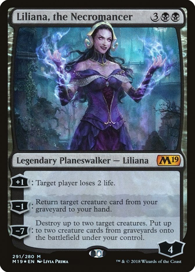Liliana, the Necromancer [Core Set 2019] MTG Single Magic: The Gathering | Red Claw Gaming