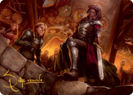 Veteran Dungeoneer Art Card (Gold-Stamped Signature) [Dungeons & Dragons: Adventures in the Forgotten Realms Art Series] MTG Single Magic: The Gathering | Red Claw Gaming