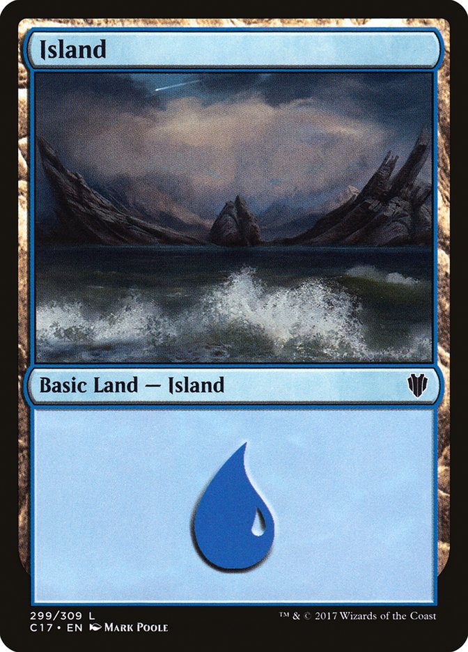 Island (299) [Commander 2017] MTG Single Magic: The Gathering | Red Claw Gaming