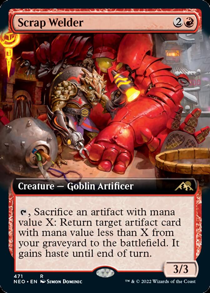 Scrap Welder (Extended Art) [Kamigawa: Neon Dynasty] MTG Single Magic: The Gathering    | Red Claw Gaming