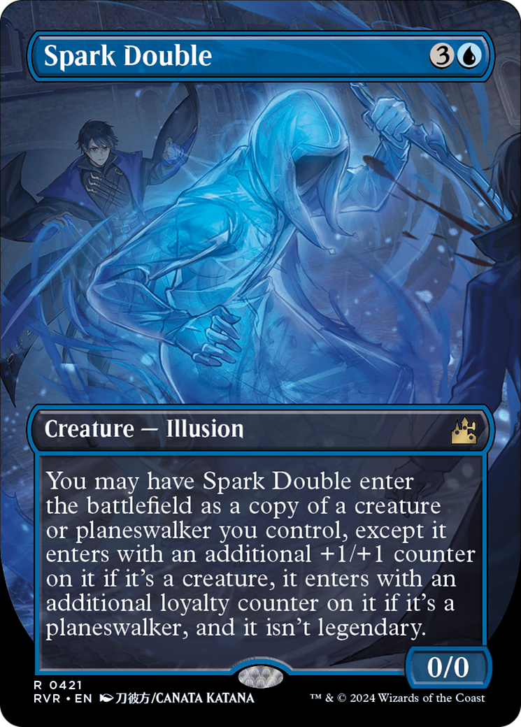 Spark Double (Anime Borderless) [Ravnica Remastered] MTG Single Magic: The Gathering | Red Claw Gaming