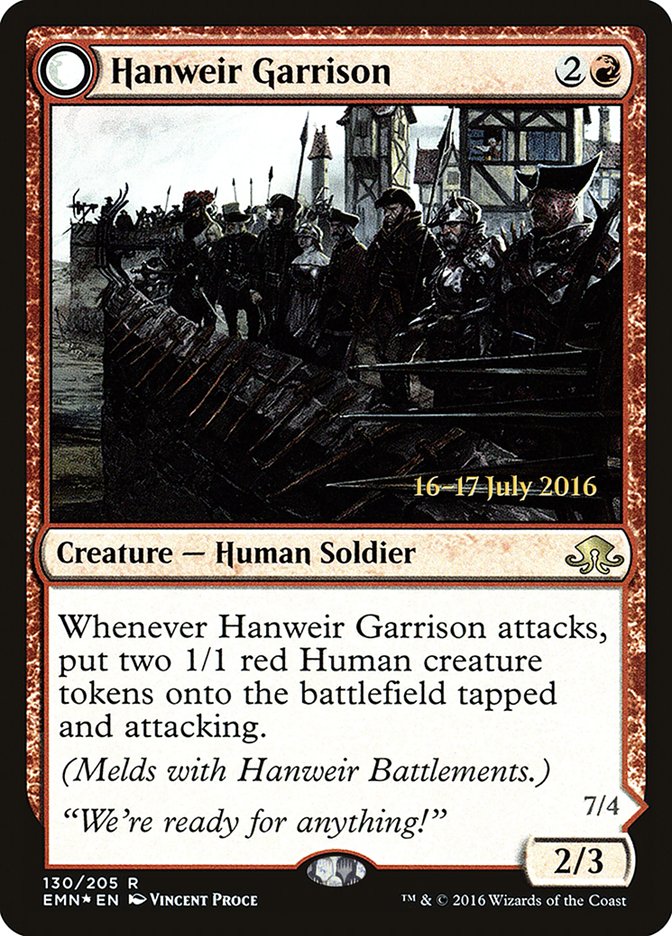 Hanweir Garrison [Eldritch Moon Prerelease Promos] MTG Single Magic: The Gathering | Red Claw Gaming