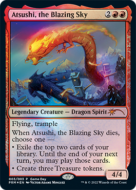 Atsushi, the Blazing Sky [Game Day 2022] MTG Single Magic: The Gathering | Red Claw Gaming