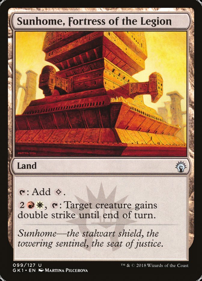 Sunhome, Fortress of the Legion [Guilds of Ravnica Guild Kit] MTG Single Magic: The Gathering | Red Claw Gaming