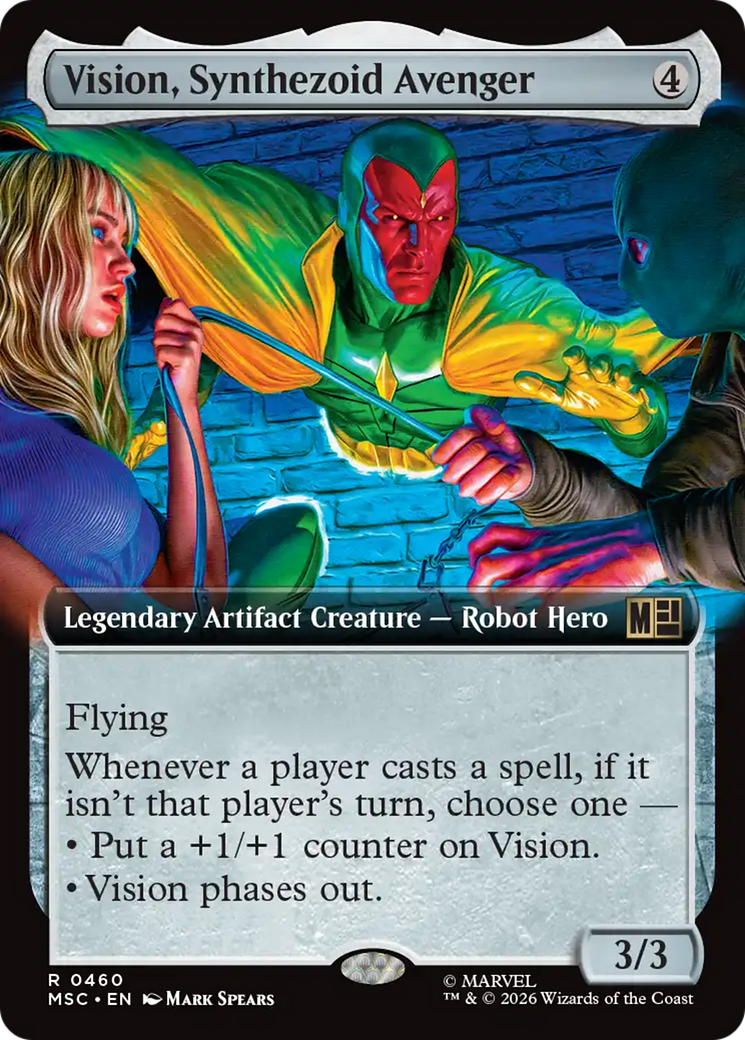 Vision, Synthezoid Avenger (Extended Art) [Marvel Super Heroes Commander] | Red Claw Gaming