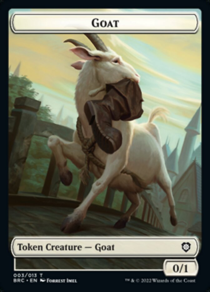 Construct (008) // Goat Double-Sided Token [The Brothers' War Commander Tokens] MTG Single Magic: The Gathering | Red Claw Gaming