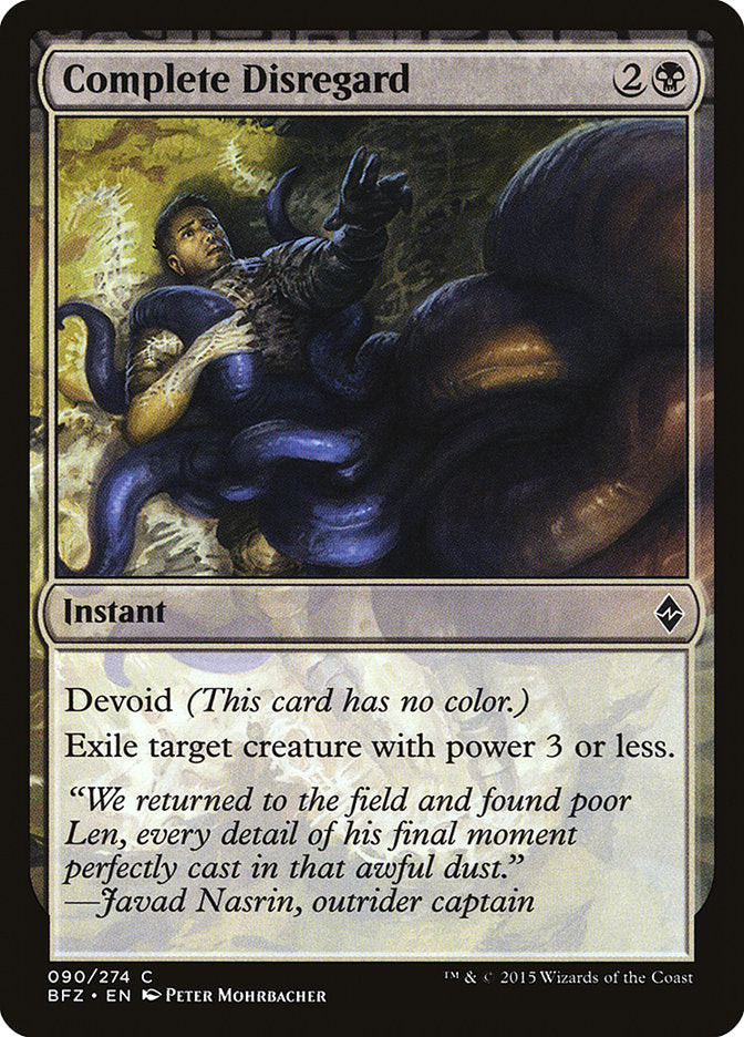 Complete Disregard [Battle for Zendikar] MTG Single Magic: The Gathering | Red Claw Gaming