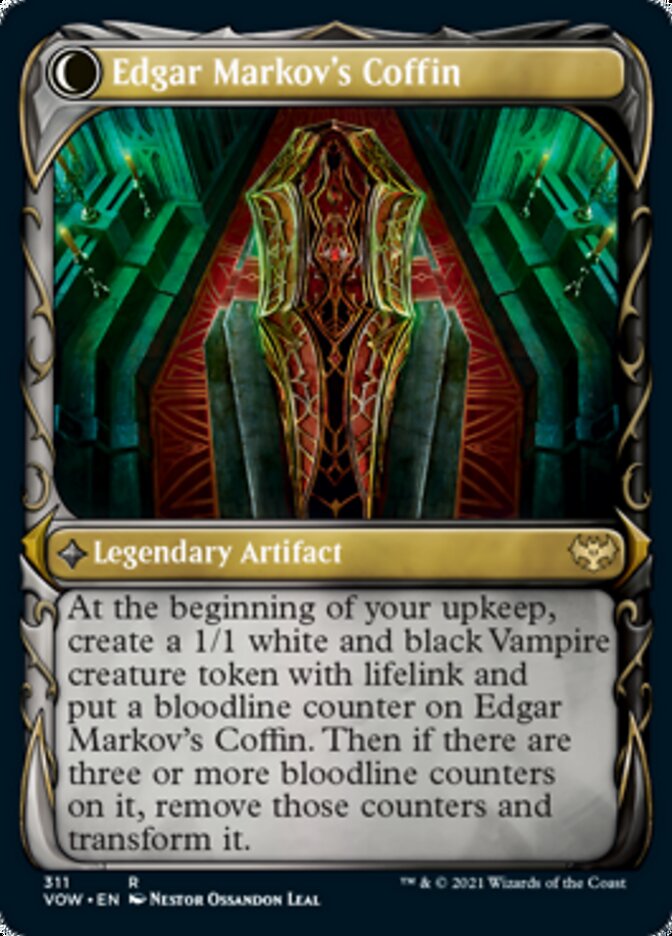Edgar, Charmed Groom // Edgar Markov's Coffin (Showcase Fang Frame) [Innistrad: Crimson Vow] MTG Single Magic: The Gathering | Red Claw Gaming