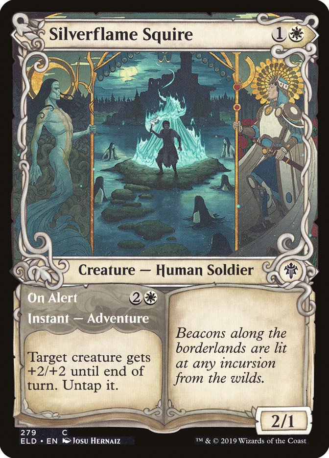 Silverflame Squire // On Alert (Showcase) [Throne of Eldraine] MTG Single Magic: The Gathering | Red Claw Gaming
