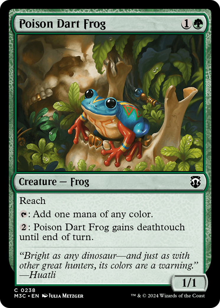 Poison Dart Frog (Ripple Foil) [Modern Horizons 3 Commander] MTG Single Magic: The Gathering | Red Claw Gaming