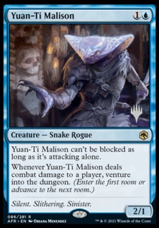 Yuan-Ti Malison (Promo Pack) [Dungeons & Dragons: Adventures in the Forgotten Realms Promos] MTG Single Magic: The Gathering | Red Claw Gaming