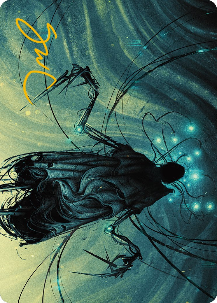 Ichor Synthesizer Art Card (Gold-Stamped Signature) [Phyrexia: All Will Be One Art Series] MTG Single Magic: The Gathering | Red Claw Gaming