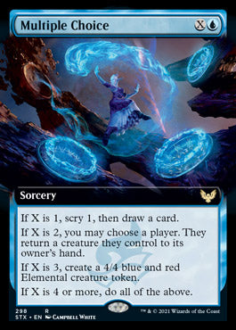 Multiple Choice (Extended Art) [Strixhaven: School of Mages] MTG Single Magic: The Gathering | Red Claw Gaming