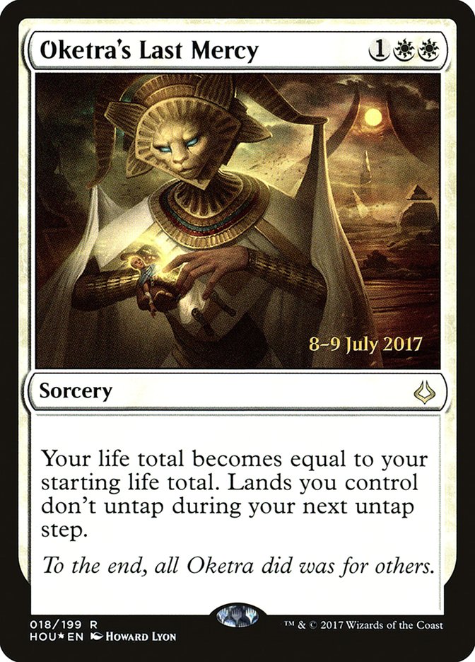 Oketra's Last Mercy [Hour of Devastation Prerelease Promos] MTG Single Magic: The Gathering | Red Claw Gaming