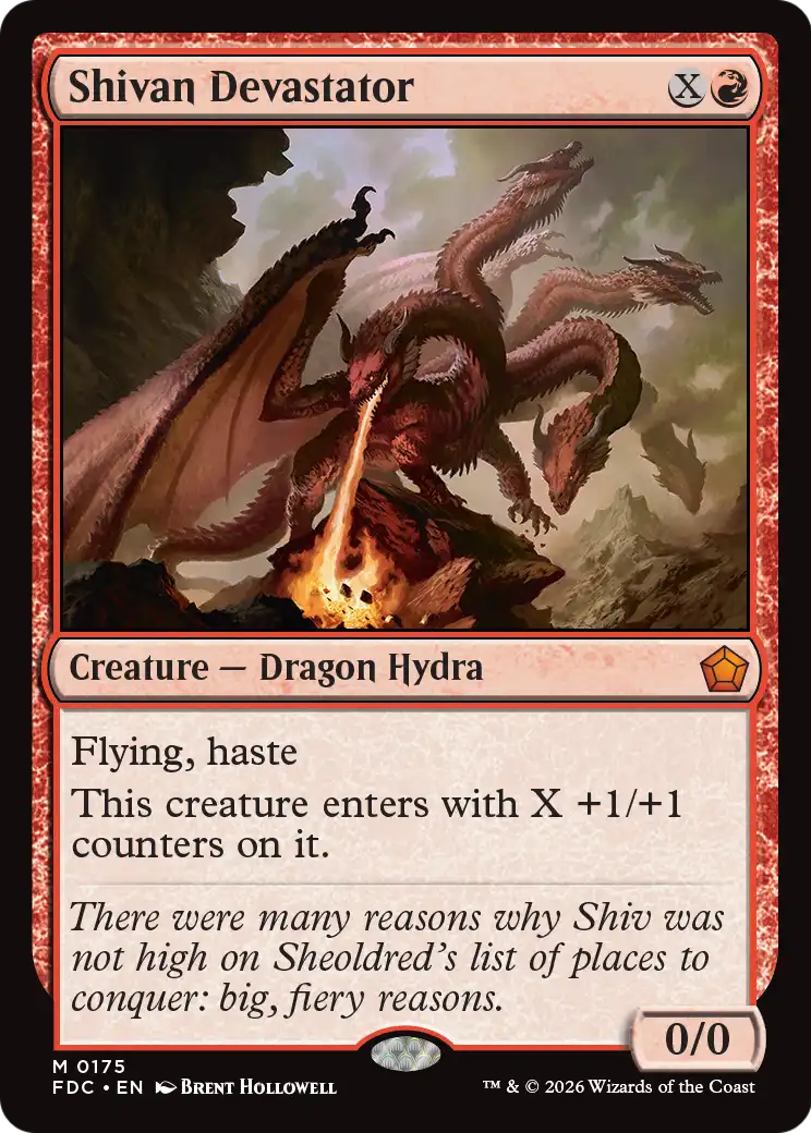Shivan Devastator [Foundations Commander] | Red Claw Gaming