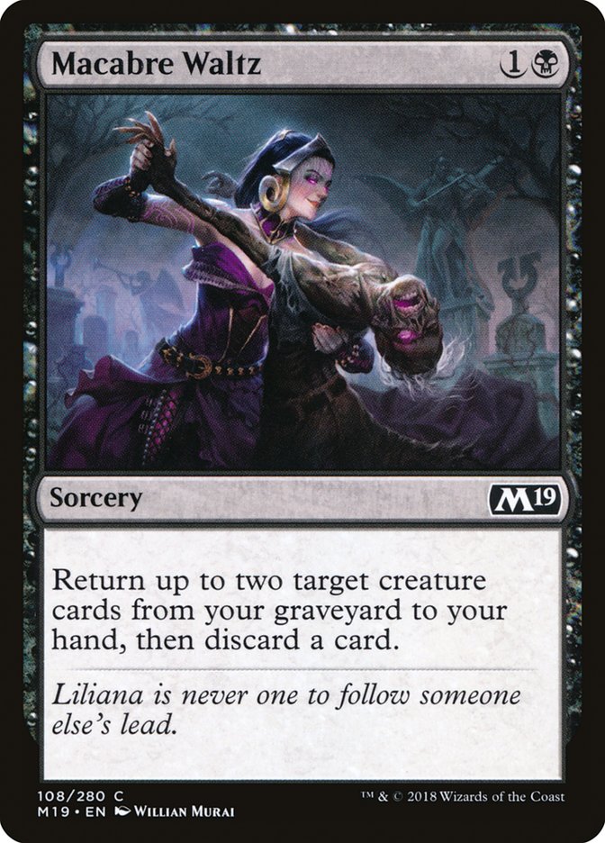 Macabre Waltz [Core Set 2019] MTG Single Magic: The Gathering | Red Claw Gaming