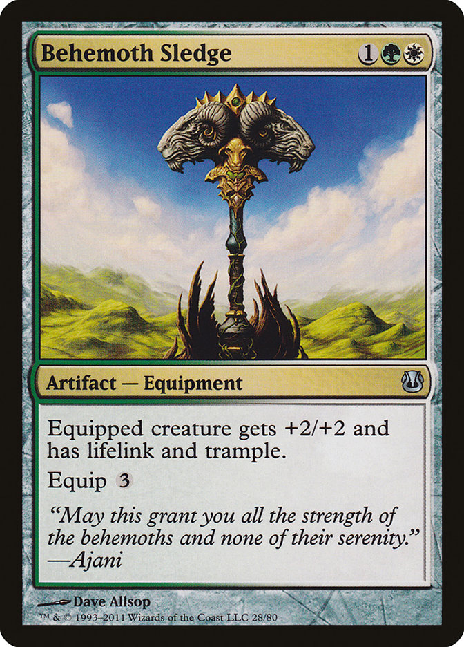 Behemoth Sledge [Duel Decks: Ajani vs. Nicol Bolas] MTG Single Magic: The Gathering | Red Claw Gaming