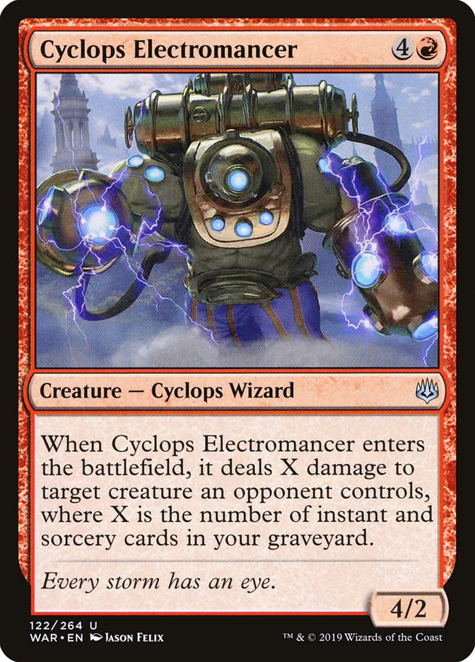 Cyclops Electromancer [War of the Spark] MTG Single Magic: The Gathering | Red Claw Gaming