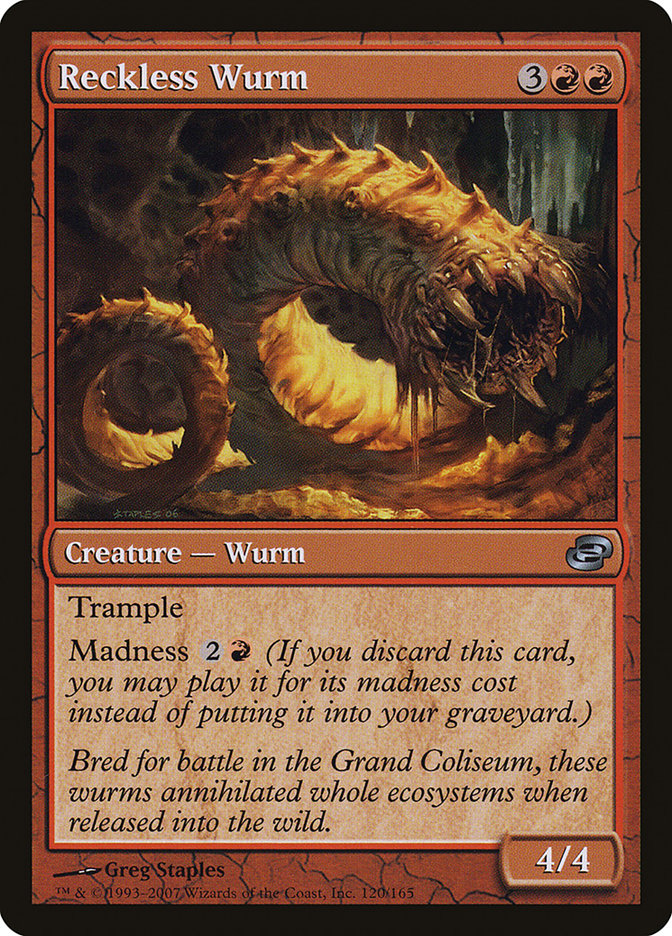 Reckless Wurm [Planar Chaos] MTG Single Magic: The Gathering | Red Claw Gaming