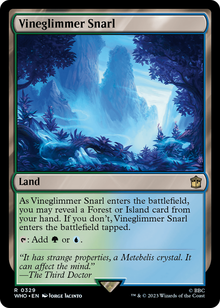 Vineglimmer Snarl [Doctor Who] MTG Single Magic: The Gathering | Red Claw Gaming