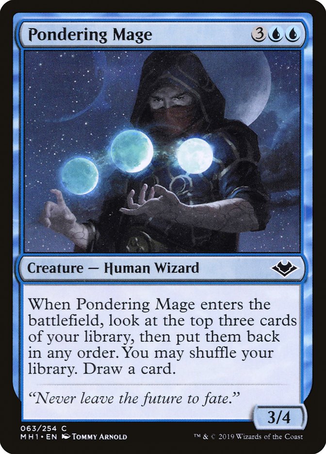 Pondering Mage [Modern Horizons] MTG Single Magic: The Gathering    | Red Claw Gaming