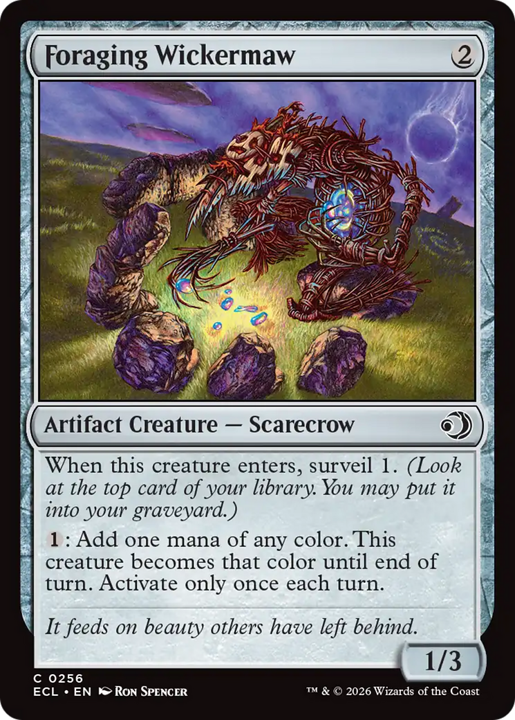 Foraging Wickermaw [Lorwyn Eclipsed] MTG Single Magic: The Gathering | Red Claw Gaming