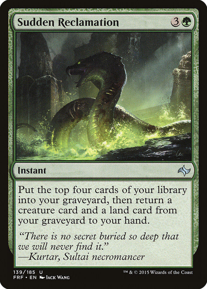 Sudden Reclamation [Fate Reforged] MTG Single Magic: The Gathering | Red Claw Gaming