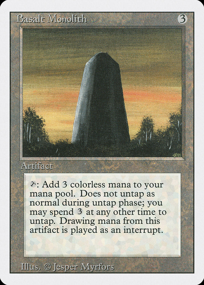 Basalt Monolith [Revised Edition] MTG Single Magic: The Gathering | Red Claw Gaming