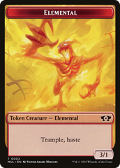 Elemental (02) // Teferi's Talent Emblem Double-Sided Token [March of the Machine Commander Tokens] MTG Single Magic: The Gathering | Red Claw Gaming