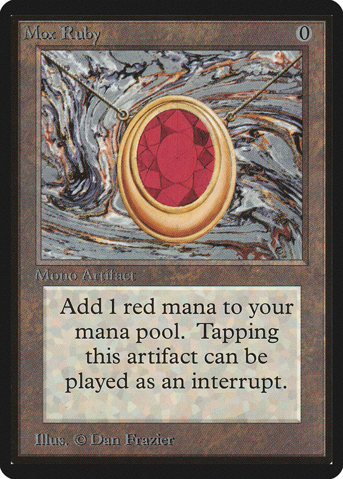 Mox Ruby [Beta Edition] MTG Single Magic: The Gathering | Red Claw Gaming