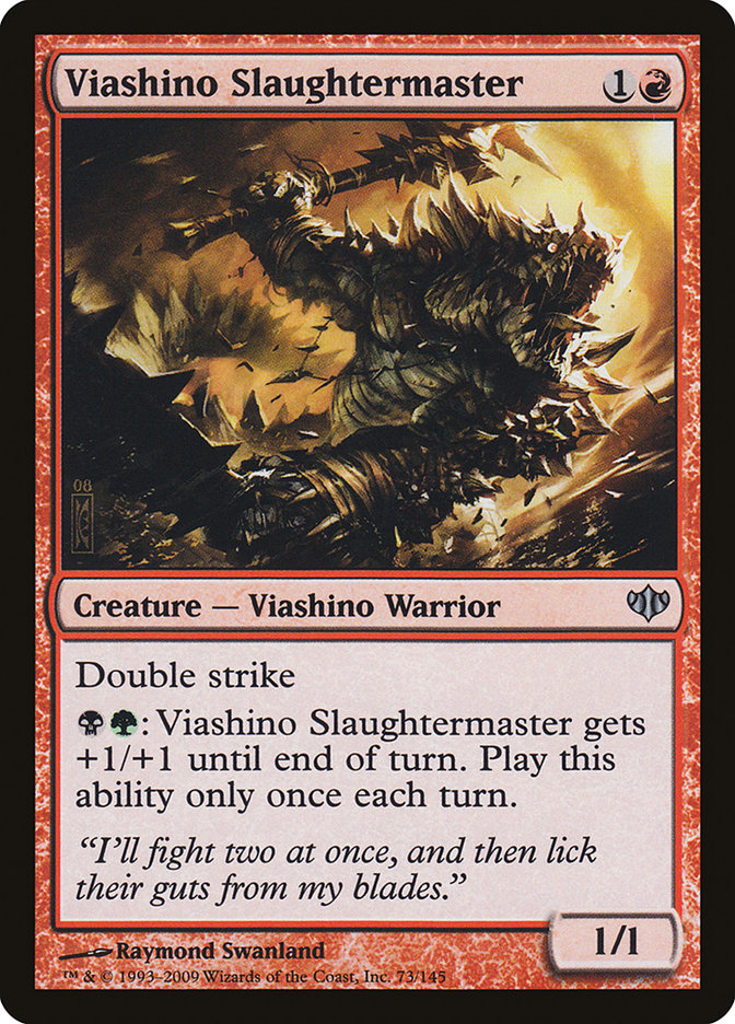 Viashino Slaughtermaster [Conflux] MTG Single Magic: The Gathering | Red Claw Gaming