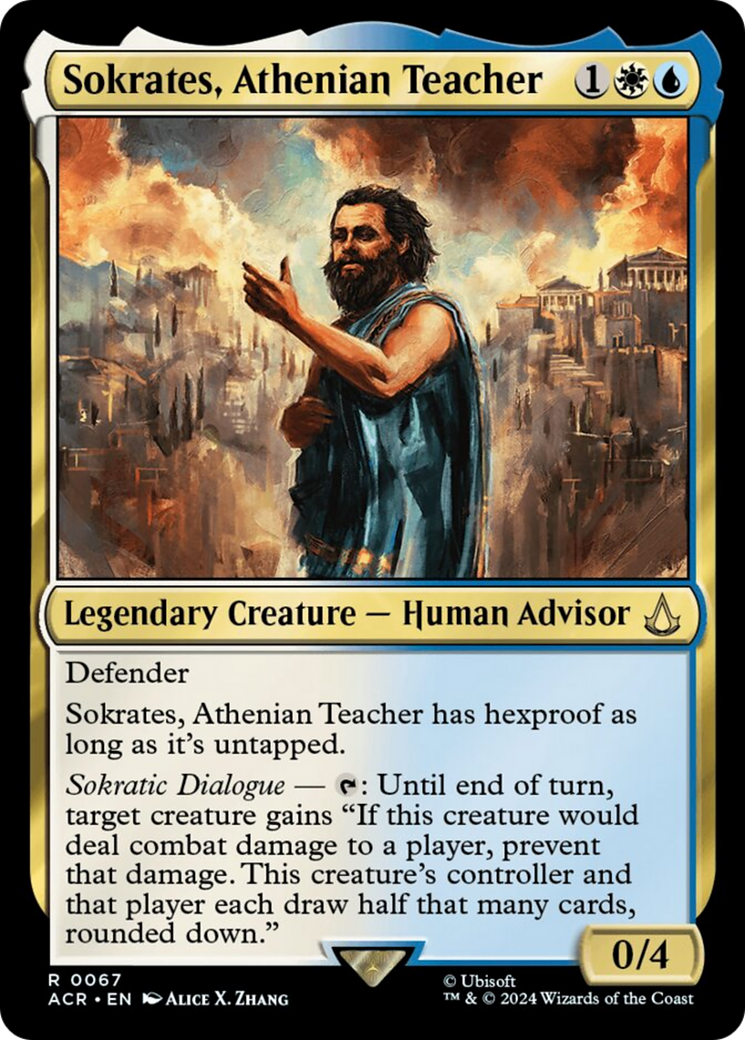 Sokrates, Athenian Teacher [Assassin's Creed] MTG Single Magic: The Gathering | Red Claw Gaming