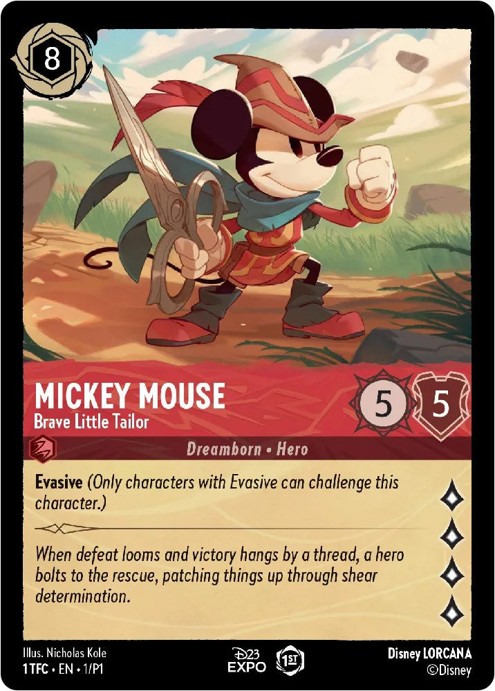 Mickey Mouse (1) [D23 Promos] Lorcana Single Disney    | Red Claw Gaming