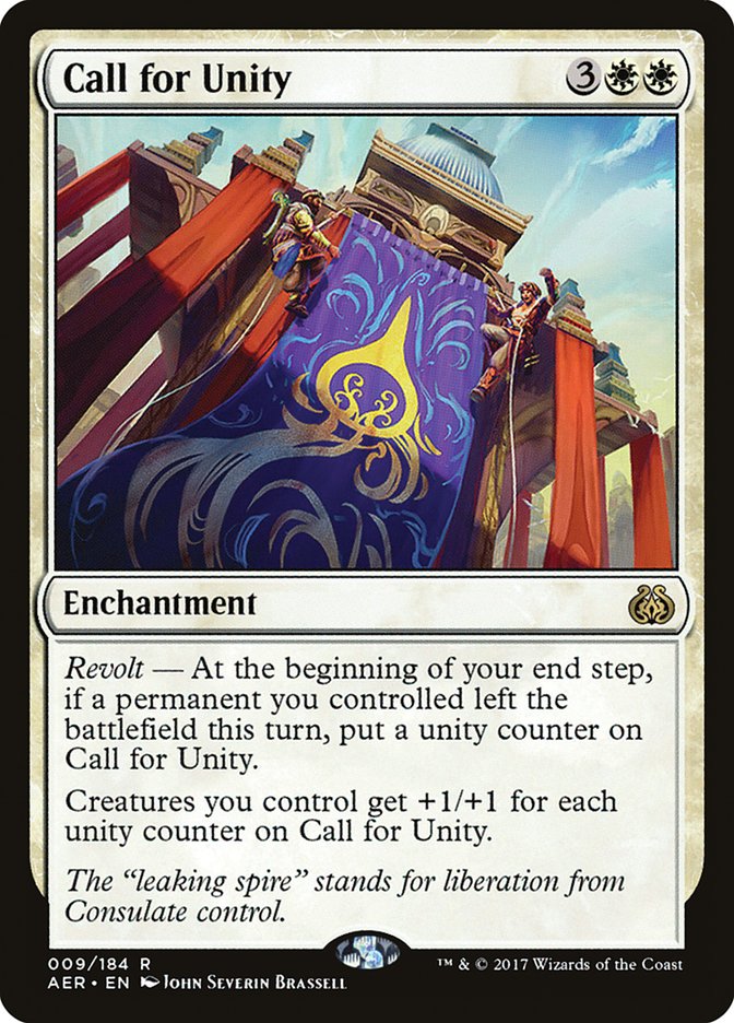 Call for Unity [Aether Revolt] MTG Single Magic: The Gathering | Red Claw Gaming