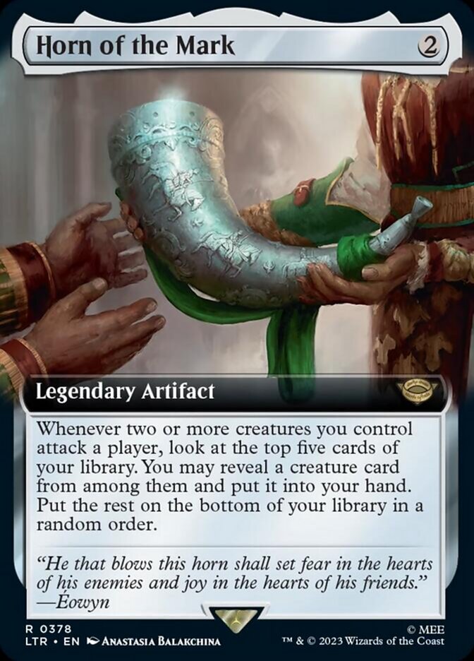 Horn of the Mark (Extended Art) [The Lord of the Rings: Tales of Middle-Earth] MTG Single Magic: The Gathering | Red Claw Gaming