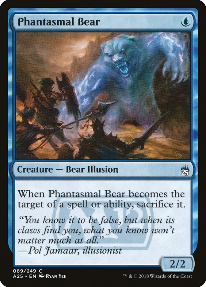 Phantasmal Bear [Masters 25] MTG Single Magic: The Gathering | Red Claw Gaming