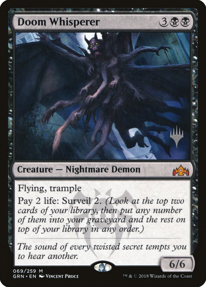 Doom Whisperer (Promo Pack) [Guilds of Ravnica Promos] MTG Single Magic: The Gathering | Red Claw Gaming