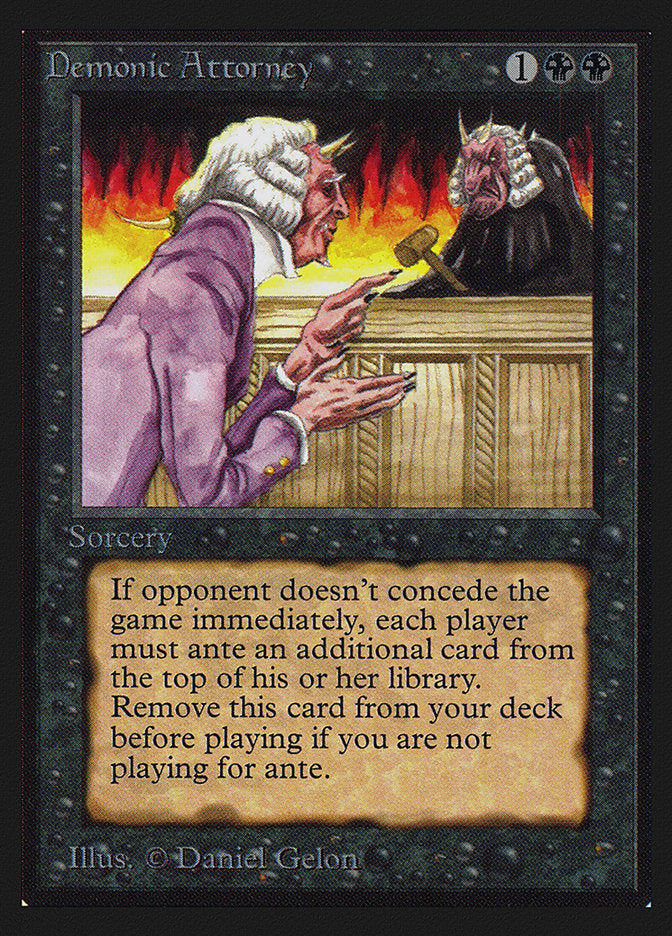 Demonic Attorney [International Collectors' Edition] MTG Single Magic: The Gathering | Red Claw Gaming