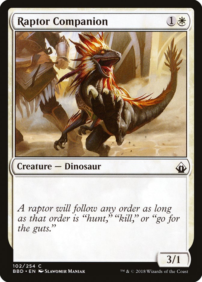 Raptor Companion [Battlebond] MTG Single Magic: The Gathering | Red Claw Gaming