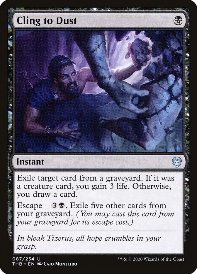 Cling to Dust [Theros Beyond Death] MTG Single Magic: The Gathering | Red Claw Gaming