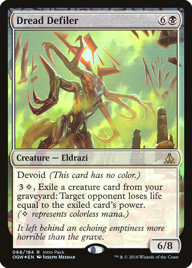 Dread Defiler (Intro Pack) [Oath of the Gatewatch Promos] MTG Single Magic: The Gathering | Red Claw Gaming