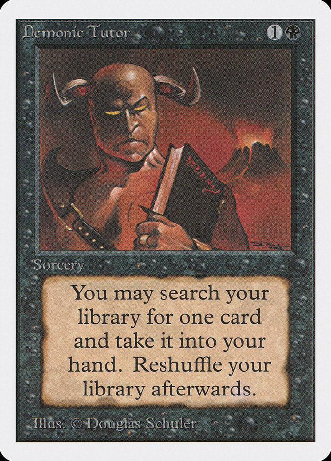 Demonic Tutor [Unlimited Edition] MTG Single Magic: The Gathering | Red Claw Gaming