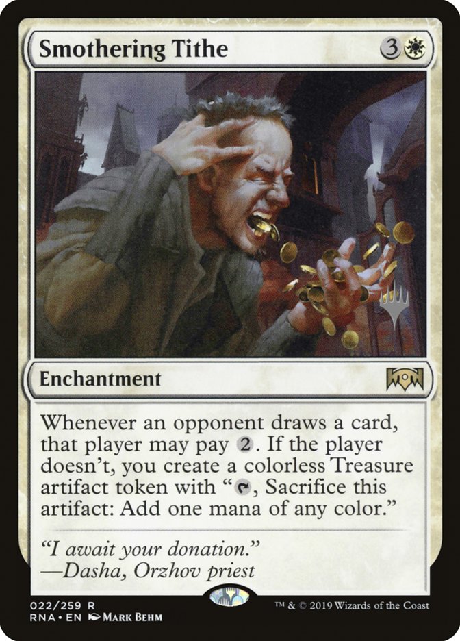 Smothering Tithe (Promo Pack) [Ravnica Allegiance Promos] MTG Single Magic: The Gathering | Red Claw Gaming