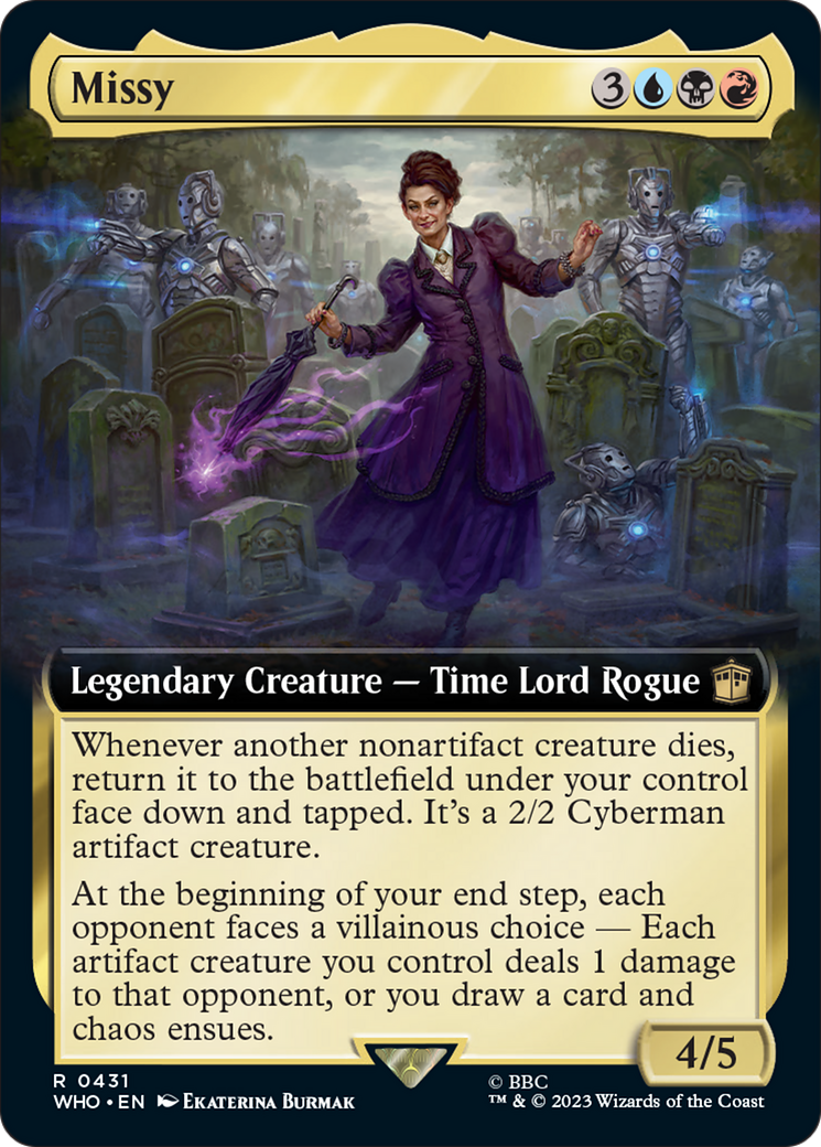 Missy (Extended Art) [Doctor Who] MTG Single Magic: The Gathering    | Red Claw Gaming