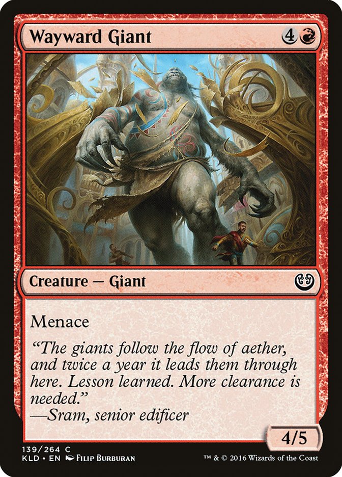 Wayward Giant [Kaladesh] MTG Single Magic: The Gathering | Red Claw Gaming