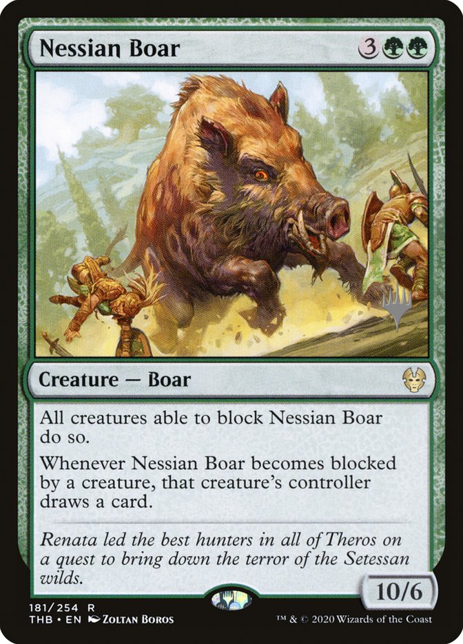 Nessian Boar (Promo Pack) [Theros Beyond Death Promos] MTG Single Magic: The Gathering | Red Claw Gaming