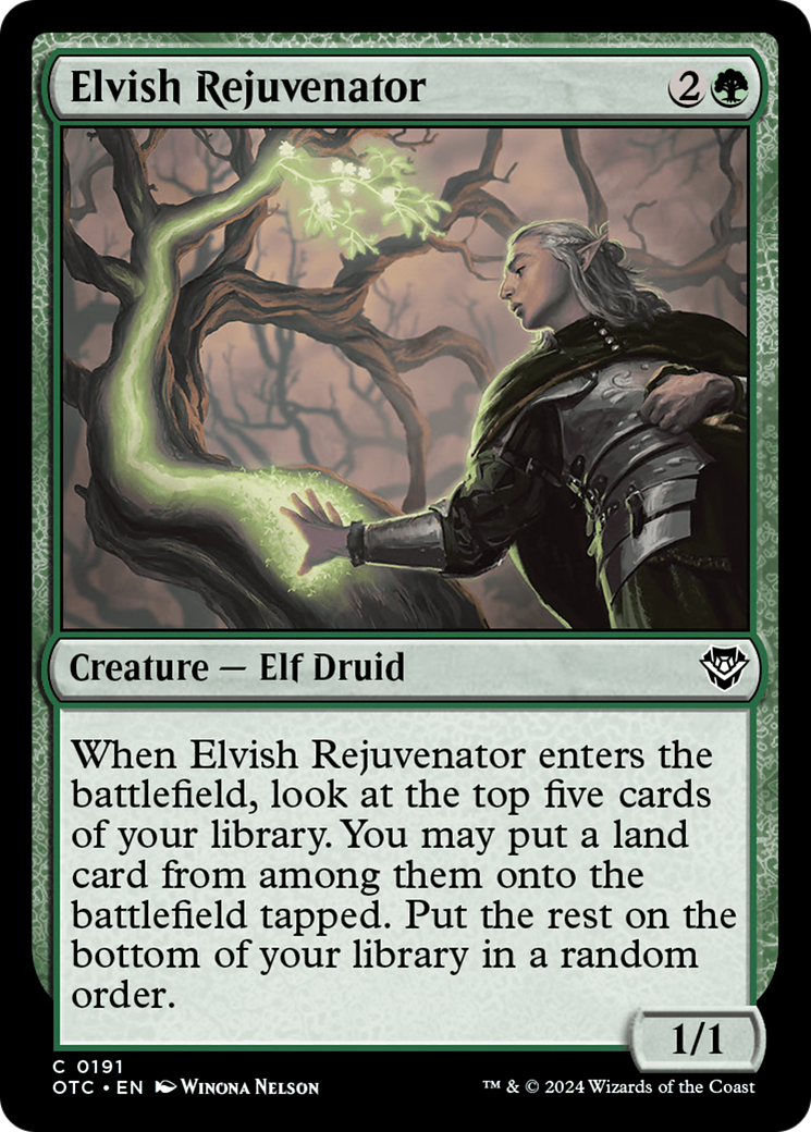 Elvish Rejuvenator [Outlaws of Thunder Junction Commander] MTG Single Magic: The Gathering | Red Claw Gaming