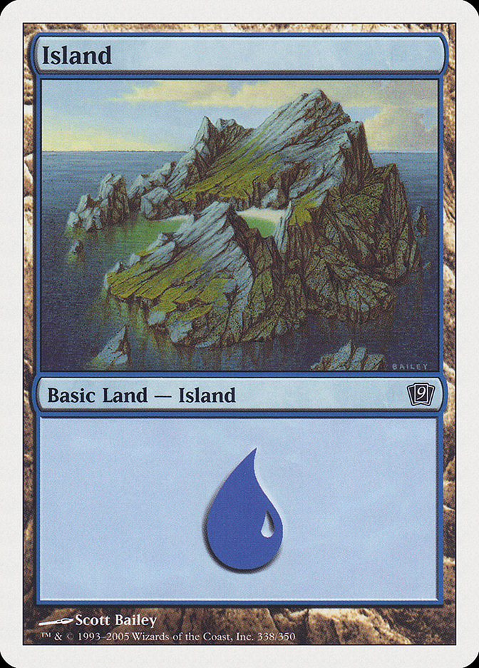 Island (338) [Ninth Edition] MTG Single Magic: The Gathering | Red Claw Gaming